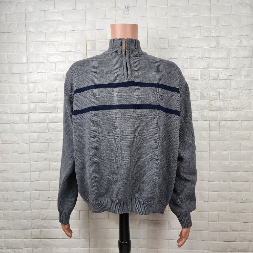 Chaps Mens XL Gray Sweater | Classic Knit Pullover Cozy Casual Fit - Picture 2 of 6